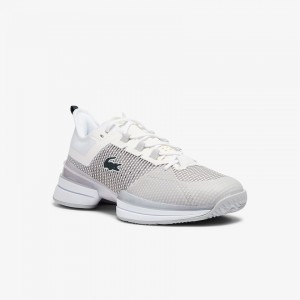 Tenis Lacoste Masculino Branco Cinzentas AG-LT 21 Ultra Textile BZ8-39483J1