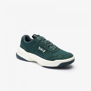 Tenis Lacoste Masculino Verdes Escuro Branco Ace Lift Bicolour Leather HW0-59265V9
