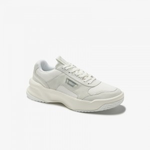 Tenis Lacoste Feminino Branco Branco Ace Lift Colourblock Leather FS5-86168Z8