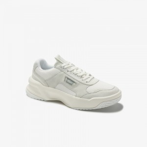 Tenis Lacoste Feminino Bege Ace Lift Colourblock Leather VC2-00670W2