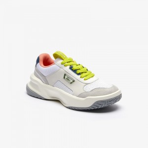 Tenis Lacoste Feminino Branco Luz Cinzentas Ace Lift Leather and Suede IO9-45034S3