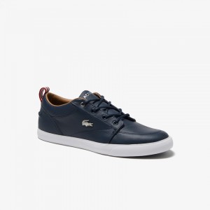 Tenis Lacoste Masculino Azul Marinho Branco Bayliss Sneaker UI0-88298A1