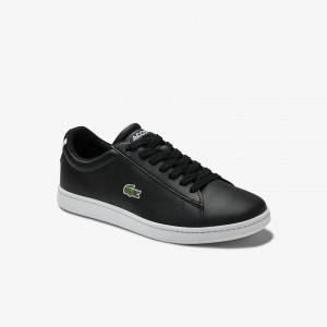 Tenis Lacoste Feminino Pretas Carnaby Evo Mesh-lined Leather XB3-34543I8