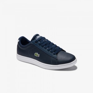 Tenis Lacoste Feminino Azul Marinho Carnaby Evo Mesh-lined Leather FG8-69106Y3