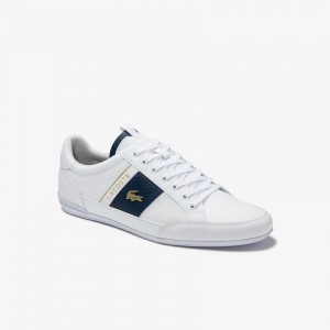 Tenis Lacoste Masculino Branco Branco Chaymon Leather and Carbon Fibre EG7-11271A4
