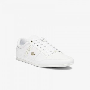 Tenis Lacoste Masculino Branco Branco Chaymon Synthetic and Leather TB7-75667H4