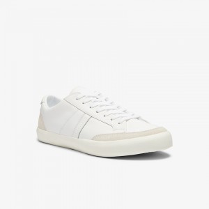 Tenis Lacoste Masculino Branco Cinzentas Coupole Leather and Suede AZ5-89318O3