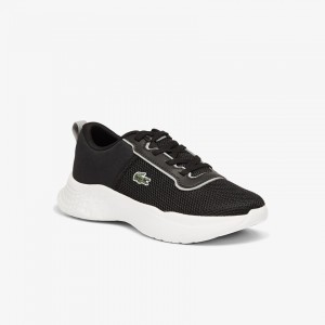 Tenis Lacoste Criança Pretas Court-Drive Textile Air Mesh EM7-05080O4
