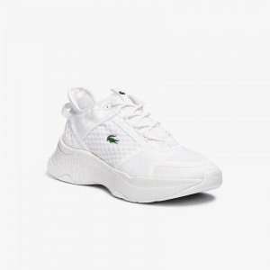 Tenis Lacoste Feminino Branco Branco Court-Drive Vantage Textile and TPU GI0-00150Q1