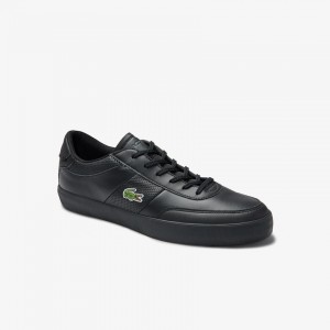 Tenis Lacoste Masculino Pretas Court-Master Leather ZH2-21442N8