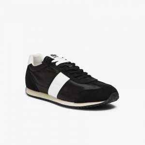 Tenis Lacoste Masculino Pretas Cinzentas Court Pace Textile and Suede KT6-77037D0
