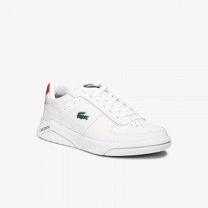 Tenis Lacoste Masculino Branco Bege Game Advance Leather QP7-43954P6