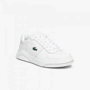 Tenis Lacoste Feminino Branco Game Advance Leather and Synthetic BI5-84238O6