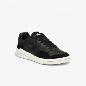 Tenis Lacoste Feminino Pretas Cinzentas Game Advance Luxe Leather and Suede GR2-69316N7