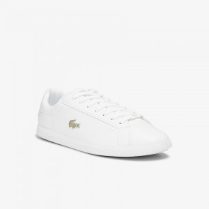 Tenis Lacoste Masculino Branco Graduate Leather and Synthetic IC1-93409C2