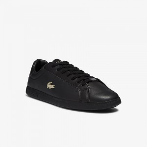 Tenis Lacoste Masculino Pretas Graduate Leather and Synthetic TD8-08560F7