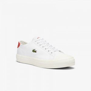 Tenis Lacoste Masculino Branco Bege Gripshot Leather YK3-34983A4