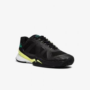 Tenis Lacoste Masculino Pretas Luz Amarelas LC Scale II Textile ZZ3-65096H7