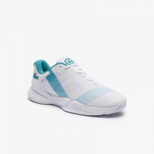 Tenis Lacoste Masculino Branco Turquesa LC Scale L20 Textile and Synthetic RN2-26432L5