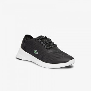 Tenis Lacoste Feminino Pretas Branco LT Fit Synthetic and Textile TL9-75817F5