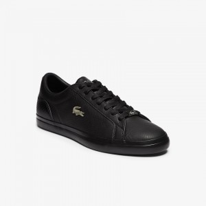 Tenis Lacoste Masculino Pretas Lerond Leather and Synthetic XY0-10751H3
