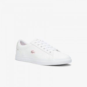 Tenis Lacoste Criança Branco Rosa Lerond Synthetic Iridescent TJ9-68836V2