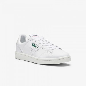 Tenis Lacoste Feminino Branco Cinzentas Masters Classic Leather GG2-35513X2