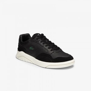 Tenis Lacoste Masculino Pretas Cinzentas Men’s Game Advance Luxe Leather and Suede BJ0-59445M6