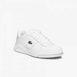 Tenis Lacoste Masculino Branco Men’s Game Advance Tumbled Leather AW5-28722E3