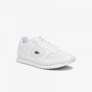 Tenis Lacoste Masculino Branco Partner Piste Textile PM2-98279T3
