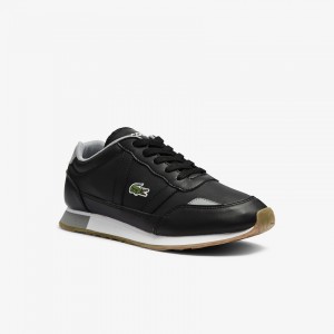Tenis Lacoste Criança Pretas Partner Textile XM2-84588Z5