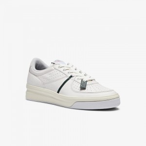 Tenis Lacoste Masculino Branco Bege Quantace Leather OH1-25692Q7