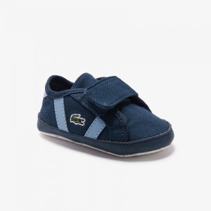 Tenis Lacoste Criança Azul Marinho Sideline Crib Canvas DS7-69946W5