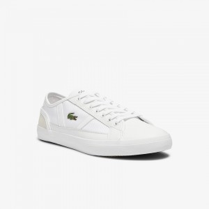 Tenis Lacoste Masculino Branco Sideline Textile and Leather YY6-12721C4