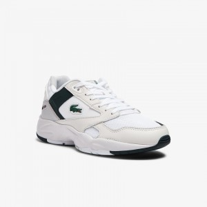 Tenis Lacoste Feminino Branco Storm 96 Lo Synthetic and Leather JS6-39763E0