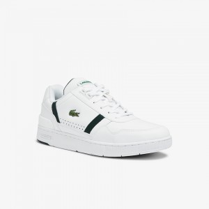 Tenis Lacoste Masculino Branco T-Clip Leather IU5-20022Y0