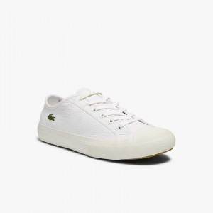Tenis Lacoste Masculino Branco Cinzentas Topskill Leather PE2-17771Q0