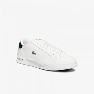 Tenis Lacoste Masculino Branco Twin Serve Leather Colour-Pop UH5-52155L9
