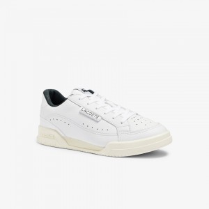 Tenis Lacoste Feminino Branco Twin Serve Luxe Leather and Synthetic NQ9-04380S3
