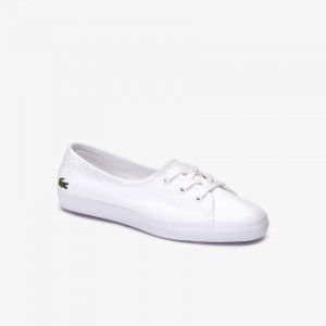 Tenis Lacoste Feminino Branco Ziane Chunky Canvas KP4-84558Z6
