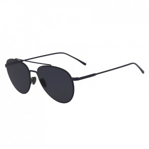 Óculos de Sol Lacoste Feminino Azuis Pilot Shape Metal Ultra-Thin IU9-30513L1