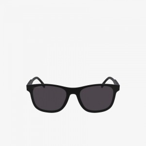 Óculos de Sol Lacoste Masculino Pretas Shield Plastic L.12.12 JP6-57755J3