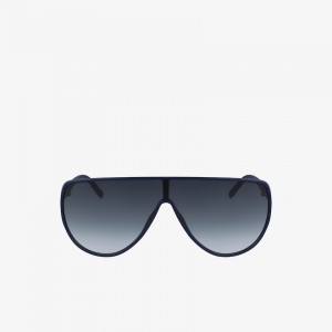 Óculos de Sol Lacoste Masculino Azuis Shield Plastic Sport-Inspired KE7-92509F8