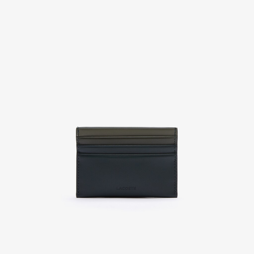 Acessorios Lacoste Masculino Verdes Escuro Fitzgerald Gradated Leather Card Holder YV9-99119E7