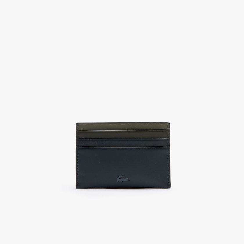 Acessorios Lacoste Masculino Verdes Escuro Fitzgerald Gradated Leather Card Holder YV9-99119E7