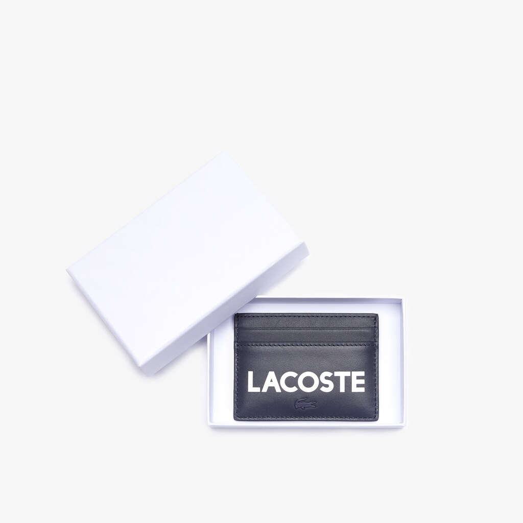 Acessorios Lacoste Masculino Azul Marinho Azuis Fitzgerald Leather Card Holder HP1-03480R5