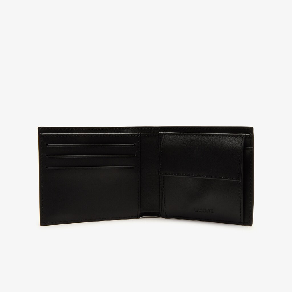 Acessorios Lacoste Masculino Pretas Fitzgerald Leather Wallet And Card Holder Set EX1-99589Q8