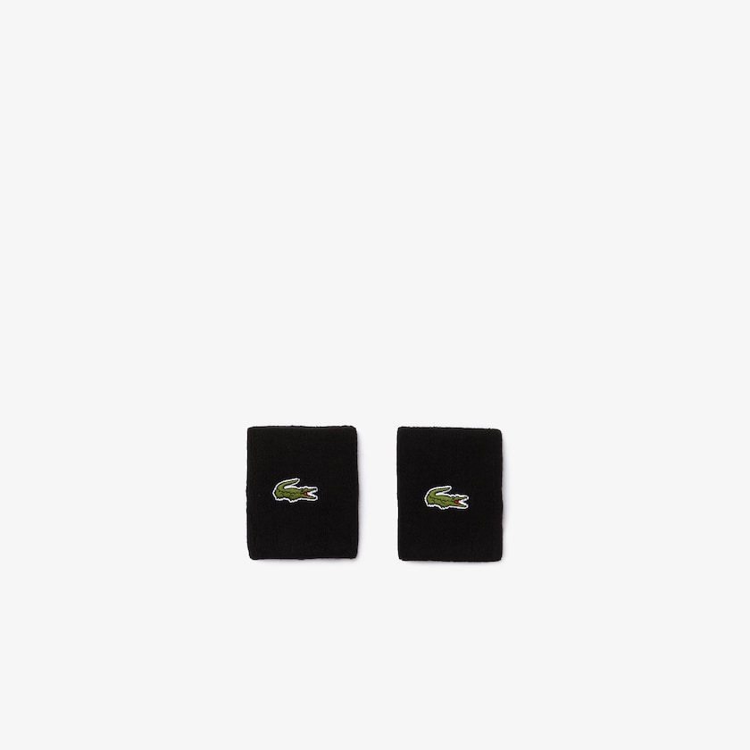 Acessorios Lacoste Masculino Pretas SPORT Stretch Cotton Jersey Wristband SY8-94749M5