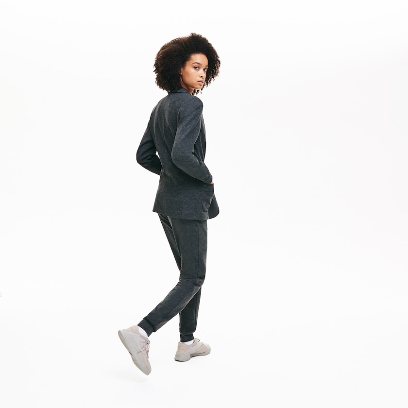 Blazers Lacoste Feminino Cinzentas Brushed-Knit AD4-32183A0