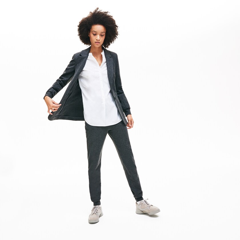 Blazers Lacoste Feminino Cinzentas Brushed-Knit AD4-32183A0